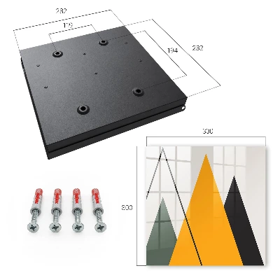 Wall mounted key box Modern composition