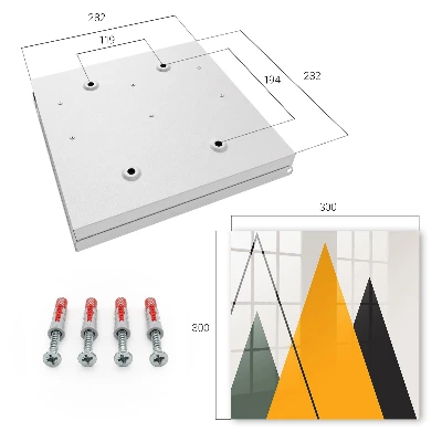 Wall mounted key box Modern composition