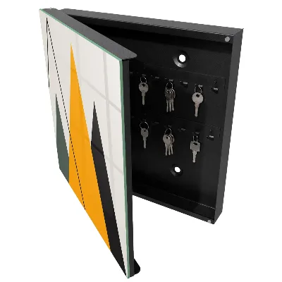 Wall mounted key box Modern composition