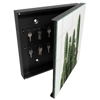 Wall mounted key box Green cacti