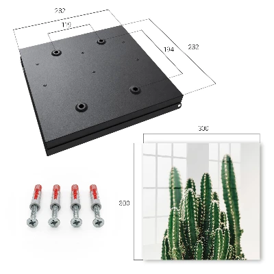 Wall mounted key box Green cacti