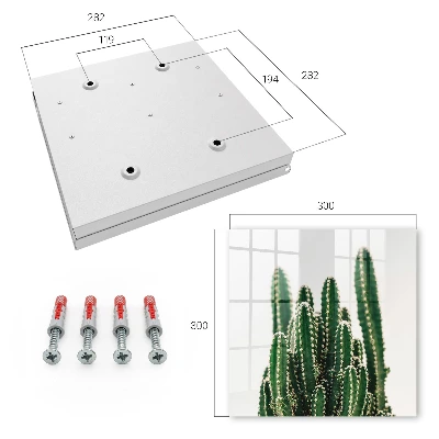 Wall mounted key box Green cacti