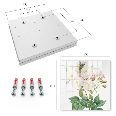 Key cabinet Floral charm