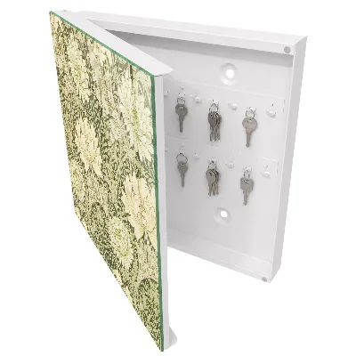 Key box for wall Floral design