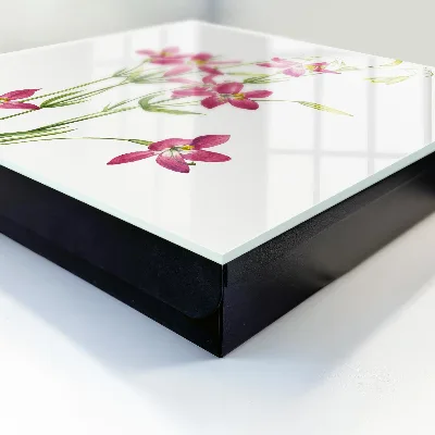 Key cabinet Pink flowers