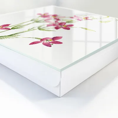 Key cabinet Pink flowers