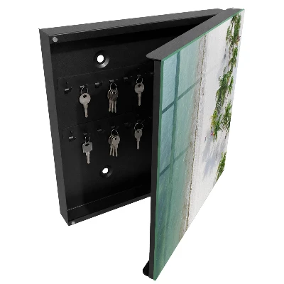 Key box for wall Tropical beach