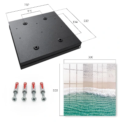 Wall mounted key box Summer beach