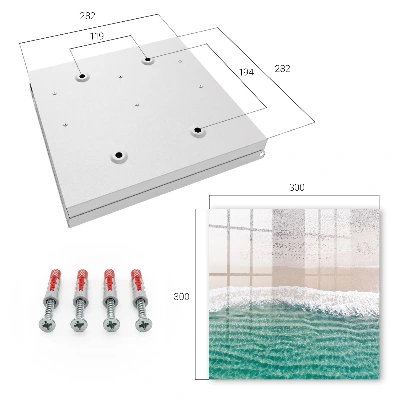 Wall mounted key box Summer beach