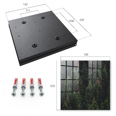 Key box for wall Green forest