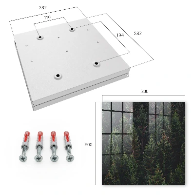 Key box for wall Green forest