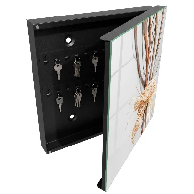 Wall mounted key box Branches in a vase