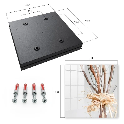 Wall mounted key box Branches in a vase