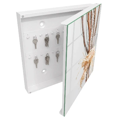 Wall mounted key box Branches in a vase