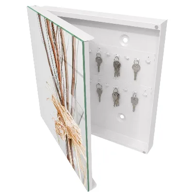 Wall mounted key box Branches in a vase