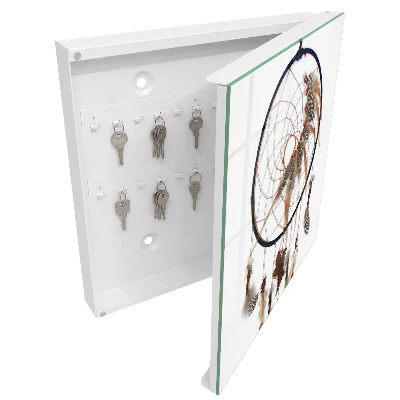 Wall mounted key box Antique talisman