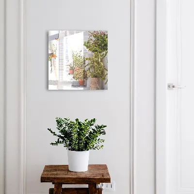 Key cabinet Stairs with plants