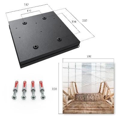 Key box for wall Beach peace