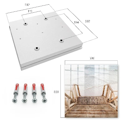 Key box for wall Beach peace