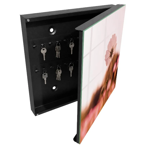 Wall mounted key box Floral elegance