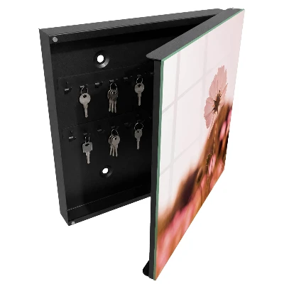 Wall mounted key box Floral elegance