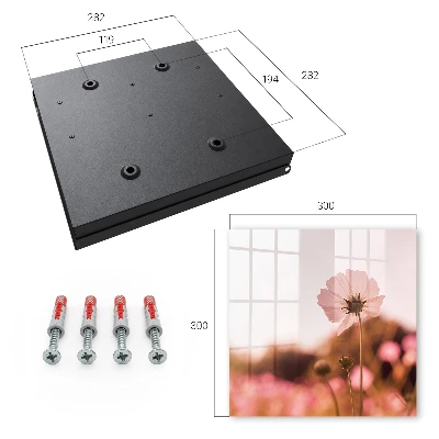 Wall mounted key box Floral elegance