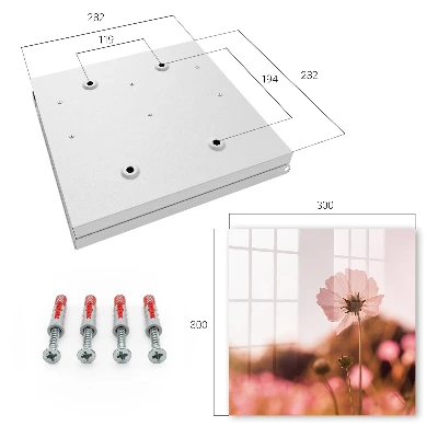 Wall mounted key box Floral elegance