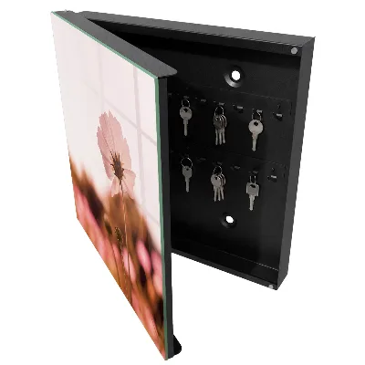 Wall mounted key box Floral elegance