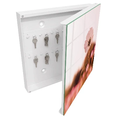 Wall mounted key box Floral elegance