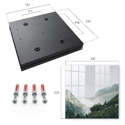 Wall mounted key box Rainbow mountains