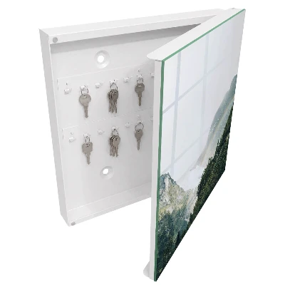 Wall mounted key box Rainbow mountains