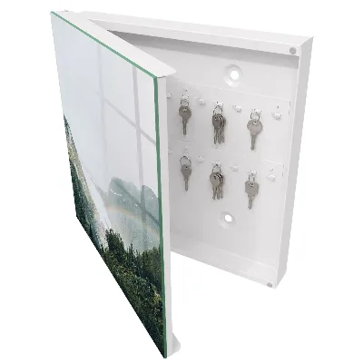 Wall mounted key box Rainbow mountains