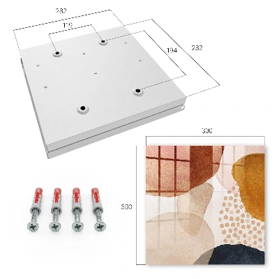 Key box for wall Abstract splotches