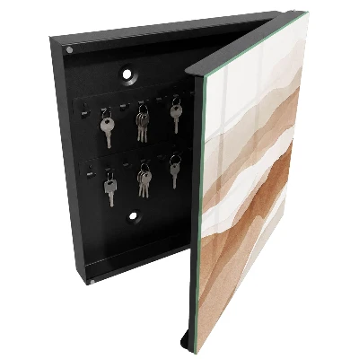Wall mounted key box Pastel waves
