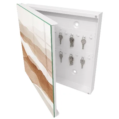 Wall mounted key box Pastel waves