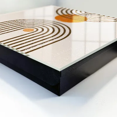 Wall mounted key box Retro geometry