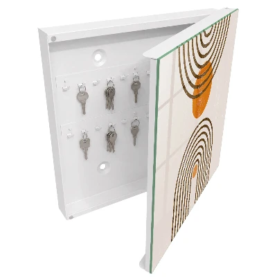 Wall mounted key box Retro geometry