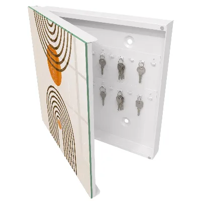 Wall mounted key box Retro geometry
