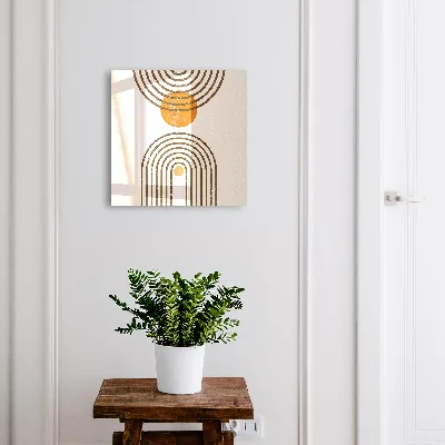 Wall mounted key box Retro geometry