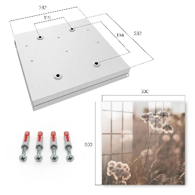 Wall mounted key box Natural lightness