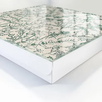 Key box for wall Botanical motifs