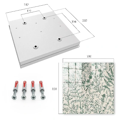 Key box for wall Botanical motifs
