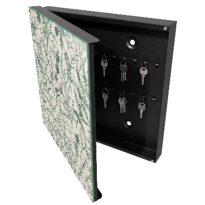 Key box for wall Botanical motifs