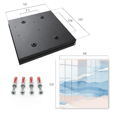 Wall mounted key box Relaxing waves