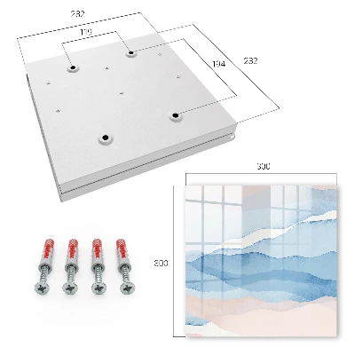 Wall mounted key box Relaxing waves