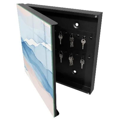 Wall mounted key box Relaxing waves