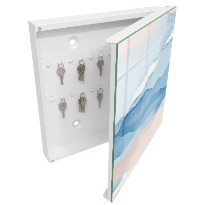 Wall mounted key box Relaxing waves