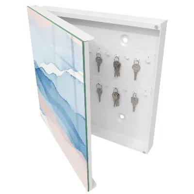Wall mounted key box Relaxing waves