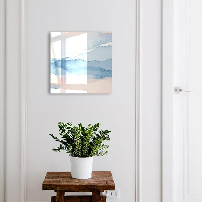 Wall mounted key box Relaxing waves