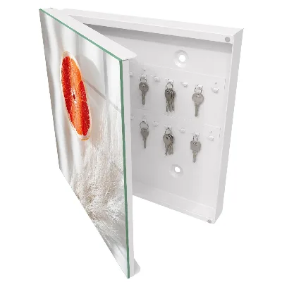 Key cabinet Red grapefruit and Boho grass